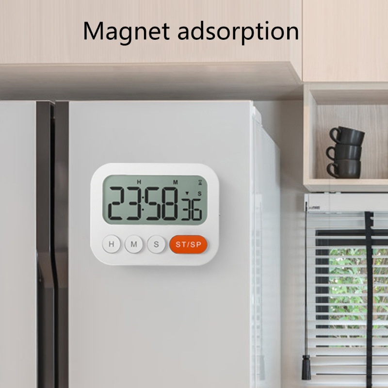 Đồng Hồ Hẹn Giờ Kỹ Thuật Số Âm Thanh Lớn Có Nam Châm Gắn Sau Bếp