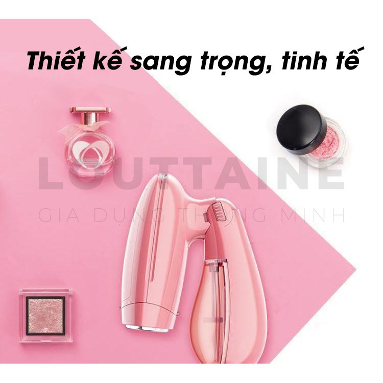 Bàn là hơi nước gấp gọn công suất 1500W, ủi nhanh mọi loại vải không lo mỏi tay - Moon Shop