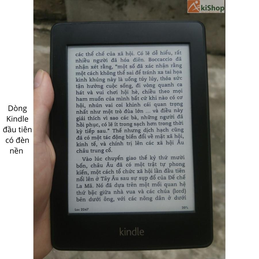 Máy đọc sách cũ Kindle Paperwhite 1 chính hãng có đèn nền Akishop