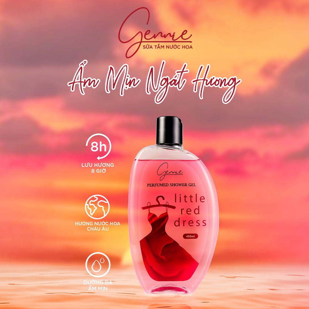 Sữa tắm nước hoa Nữ Gennie Little Red Dress 450ml