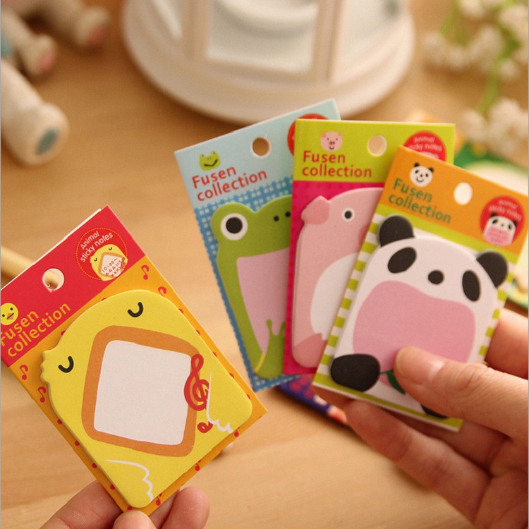 Giấy Note cute - Giấy Ghi Chú Hình Động Vật Xinh Xắn