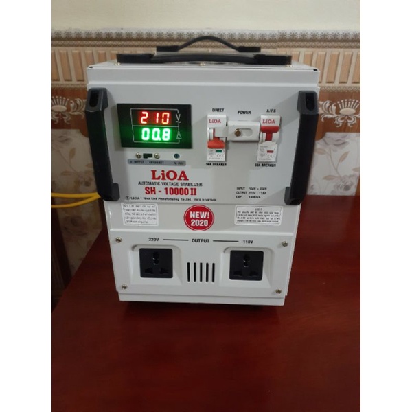 Ổn Áp Lioa 10KVA 1 Pha 10KW SH-10000 II Dải 150V-250V Chính Hãng Đồng Hồ Điện Tử