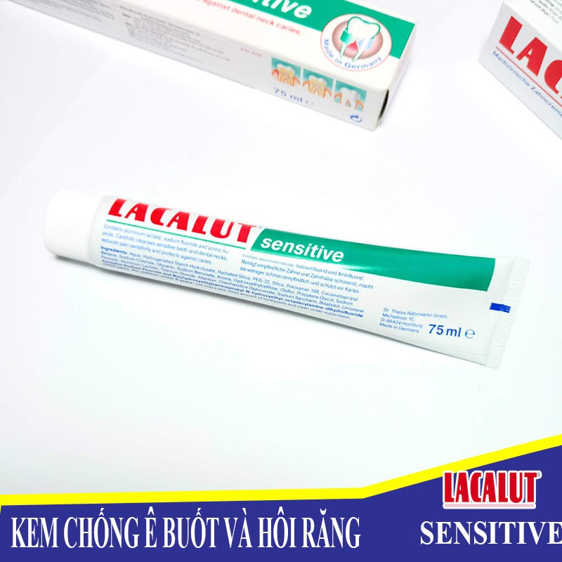 Kem chống ê buốt và hôi răng LACALUT SENSITIVE