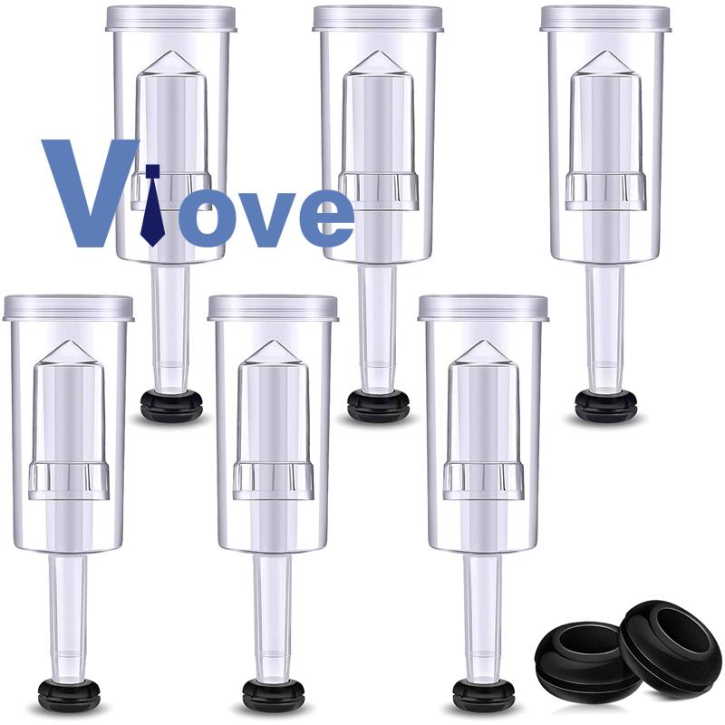 Bộ 20 Vòng Đệm Silicone Và 6 Khóa Không Khí Nhựa Cho Bảo Quản, Brewing, Làm Rượu Vang, Xông Hơi Lên Men, Kimchi