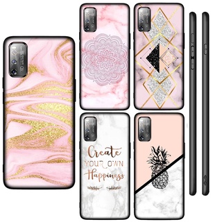 Ốp điện thoại dẻo silicon in vân đá màu hồng cho Samsung Galaxy Note 20 Ultra Note 10 Plus Lite 8 9 S7 Edge M11