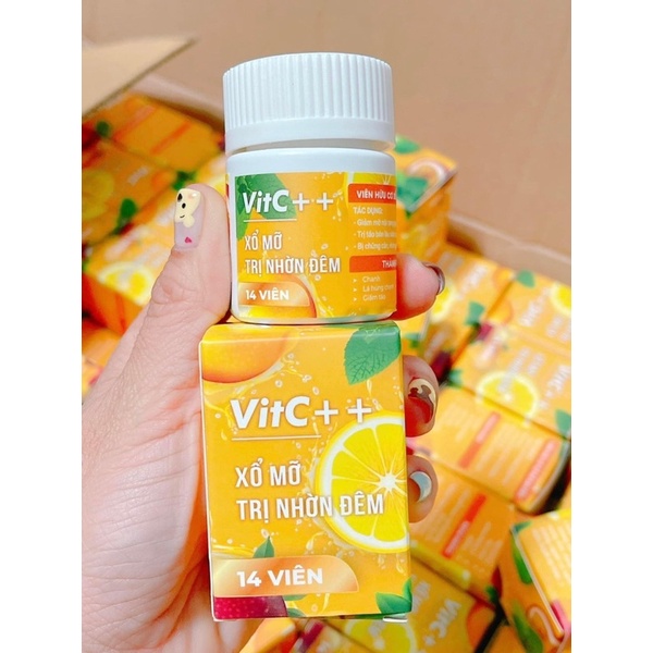 Viên xổ mỡ đêm VITC - Sổ mỡ ban đêm nhà Vitc kẹo dứa - Giảm mỡ bụng đùi Chính Hãng Cty