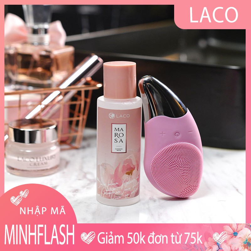 [Mã ⚡MINHFLASH⚡ giảm 50K đơn 75k] Máy rửa mặt Laco Promax làm sạch da, nâng cơ, se khít lỗ chân lông