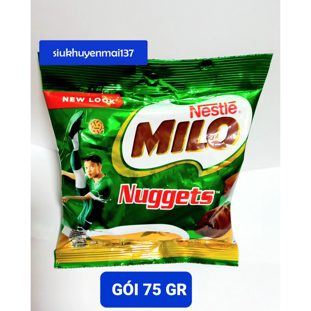 Socola Nuggets Milo 75g gói date; 2024