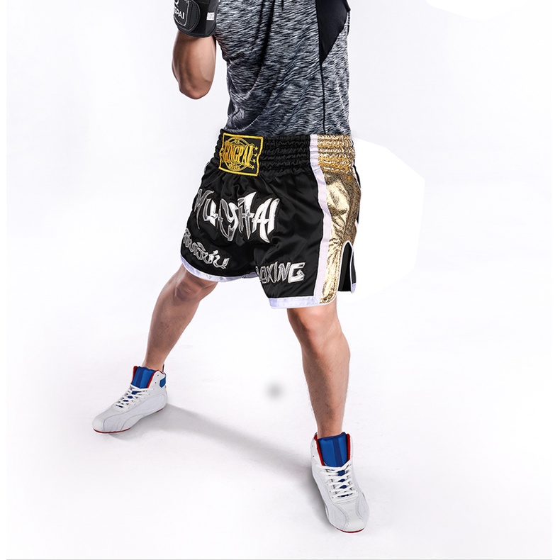 GINGPAI Quần Short Luyện Tập Muay Thái Chuyên Nghiệp Cho Người Lớn