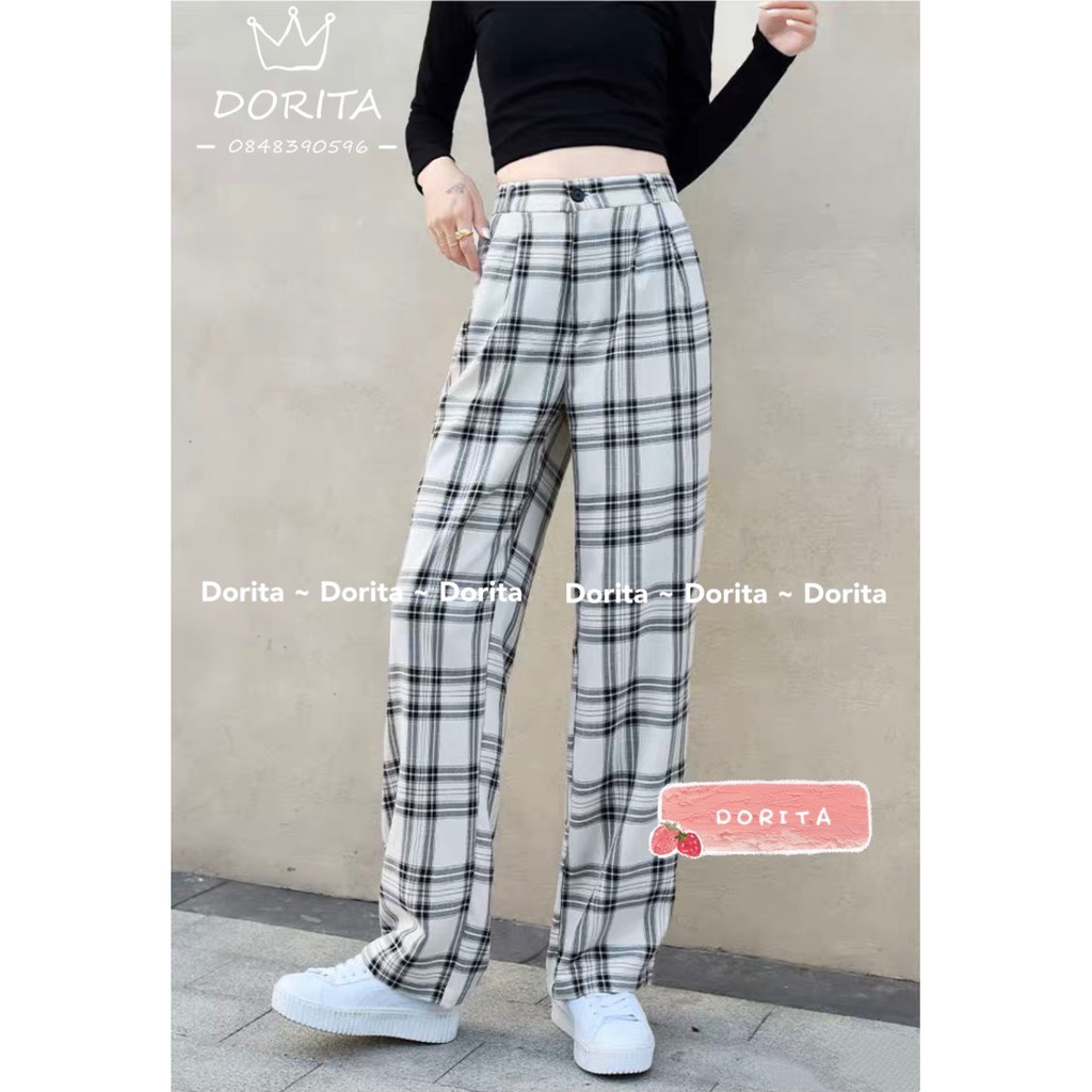 [Ảnh thật/Video] Quần culottes ống suông, Quần siêu hách dáng 2021 - Dorita Boutique