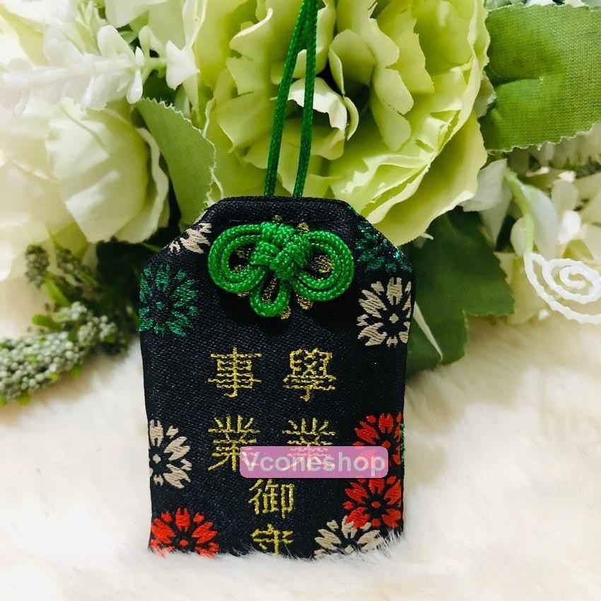 Túi Phước học tập đen Omamori Bọc Vỏ Silicon quà tặng xinh xắn nhiều ý nghĩa