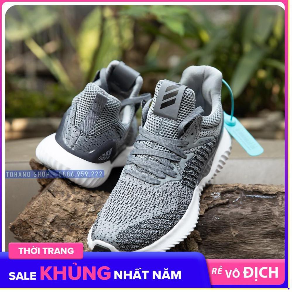 Flat Sale Giày Thể Thao Nam Alpha F28 Màu Ghi Xám