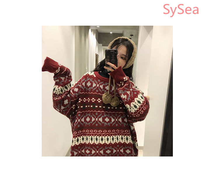 Áo Sweater Dài Tay Xinh Xắn Theo Phong Cách Giáng Sinh Dành Cho Nữ