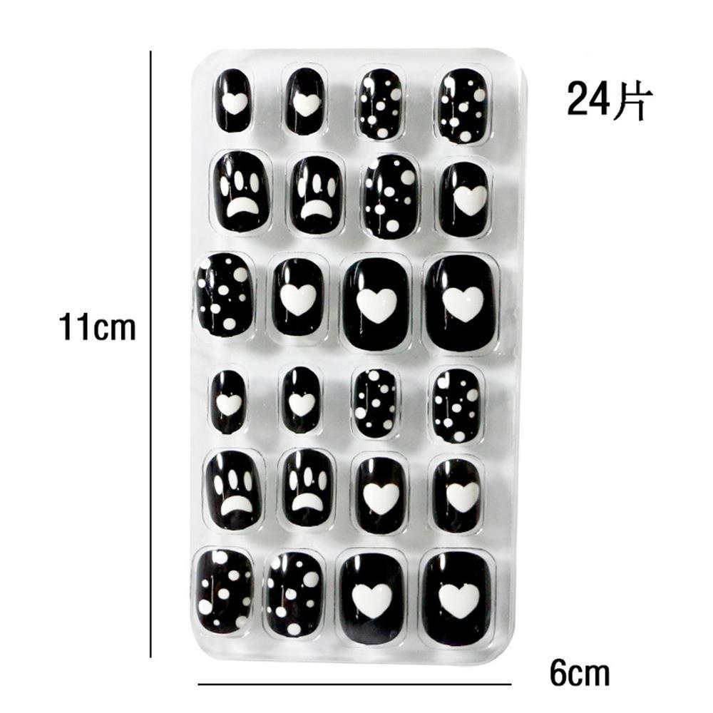 Set 24 Móng Tay Giả Bằng Acrylic Tái Sử Dụng Được