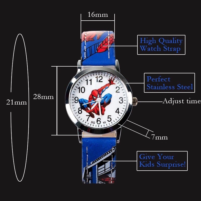 Đồng hồ đeo tay bé trai Người nhện Spider man | BigBuy360 - bigbuy360.vn