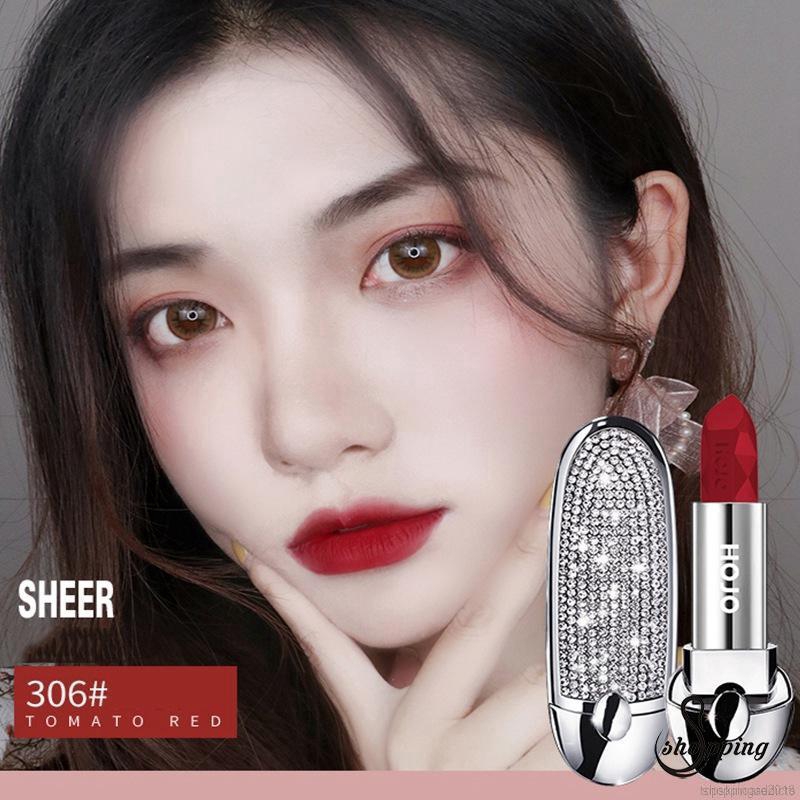[Hàng mới về] Son môi thỏi chống thấm nước lâu trôi với thiết kế kèm gương tiện dụng sang trọng | BigBuy360 - bigbuy360.vn