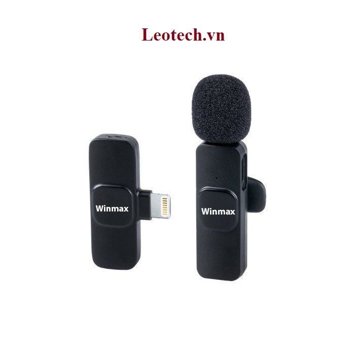 Micro thu âm không dây cài áo khử tiếng ồn  Winmax A88 để livestream ghi âm phát trực tiếp quay video - A88