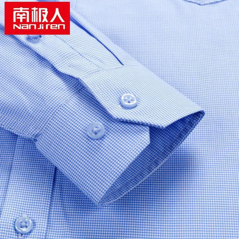 AB﹍▽Quần áo trung niên☄✑♣Áo sơ mi cotton người Quảng Đông kẻ sọc niên dài tay mùa thu dành cho nam công sở mỏng