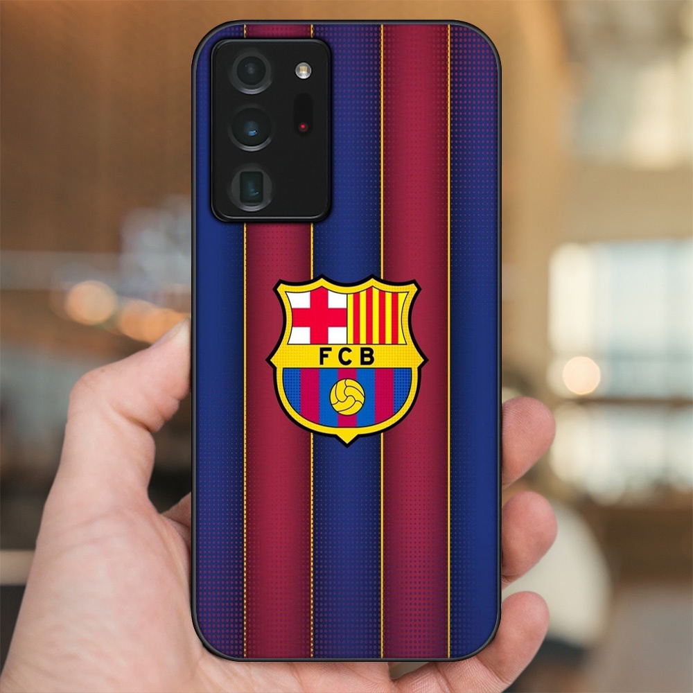 Ốp lưng Samsung Note 20 Ultra viền đen in hình Barcelona Barca