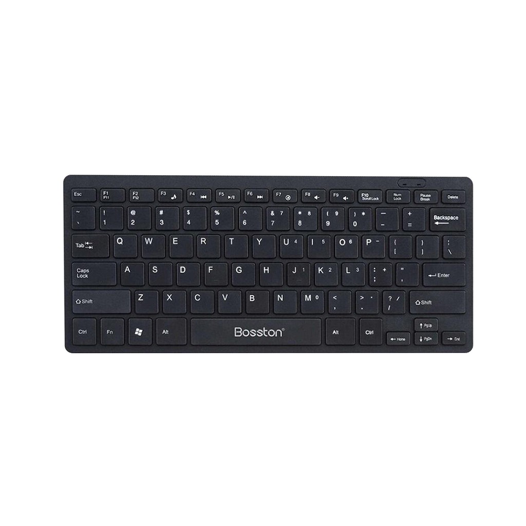 Bàn phím mini có dây Bosston 868 (Đen) Thiết kế giảm tiếng ồn / Keyboard Bosston 868 Mini