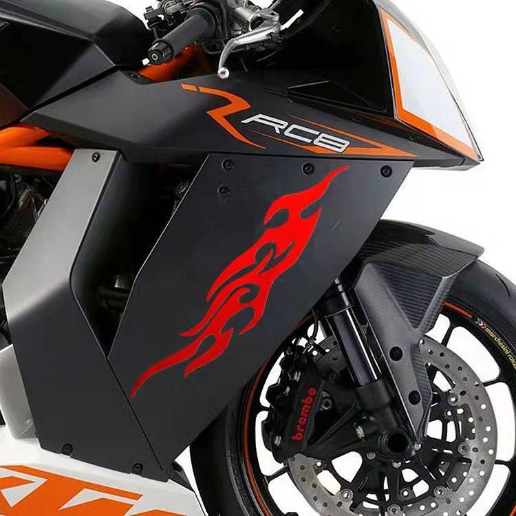 Ngọn Lửa wildfire Nhãn Dán Phản Quang In logo Phản Quang Trang Trí Xe Máy / Xe Đạp Điện