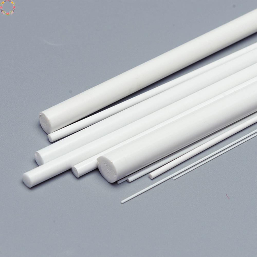 Bộ 5 Thanh Nhựa ABS Tròn Màu Trắng 250mm Dùng Làm Thanh Nhựa ABS DIY