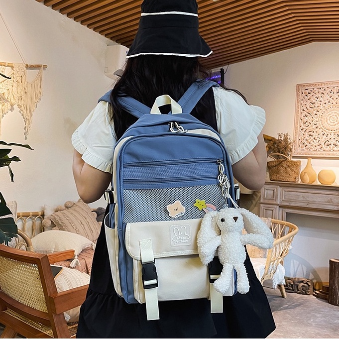 Balo đi học nữ thời trang đẹp giá rẻ ZIME cặp nam nữ dễ thương unisex chống nước