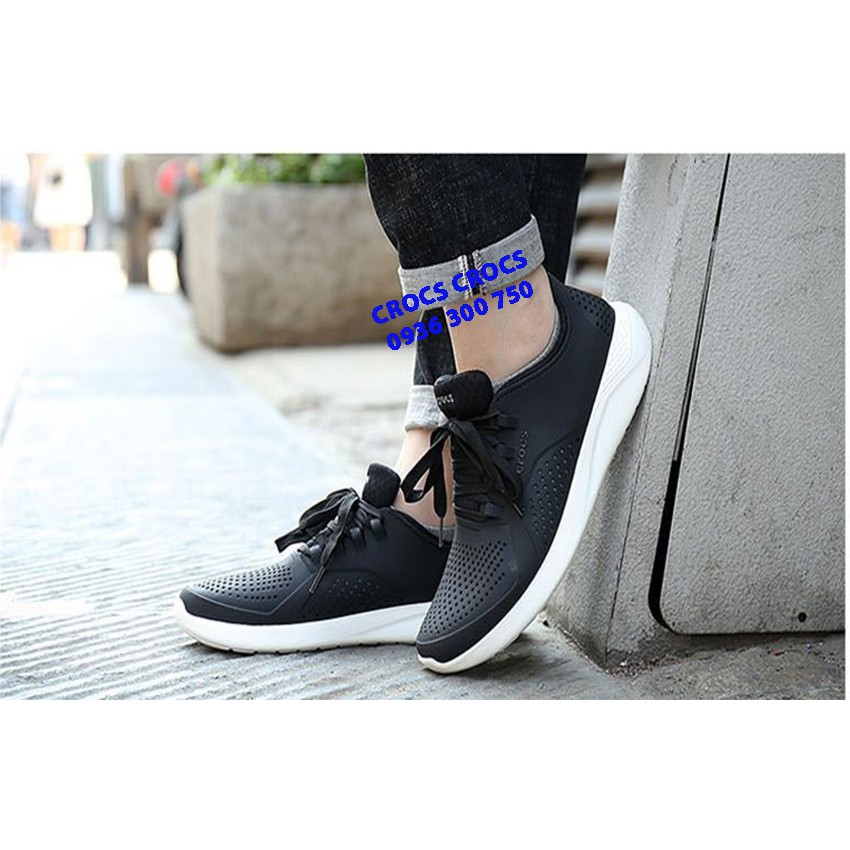 GIÀY NHỰA C.ROC.S LITERIDE PACER XỊN ĐÉT CHO NAM MÀU ĐEN | BigBuy360 - bigbuy360.vn