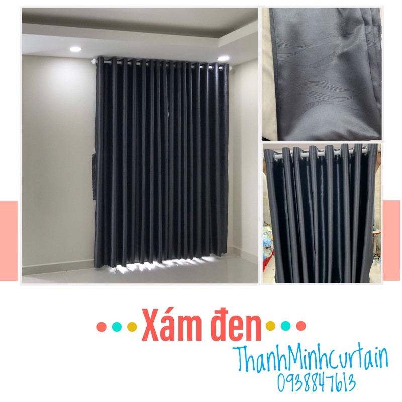 Rèm Cửa Sổ Cao Cấp, Rèm Cửa Chống Nắng 96%, Vải Treo Tường Trang Trí Decor Cửa - THANHMINHCURTAIN | BigBuy360 - bigbuy360.vn