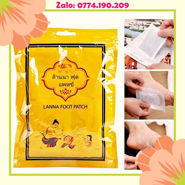 10 Miếng Dán Chân Thải Độc Lanna Foot Patch Thailand | BigBuy360 - bigbuy360.vn