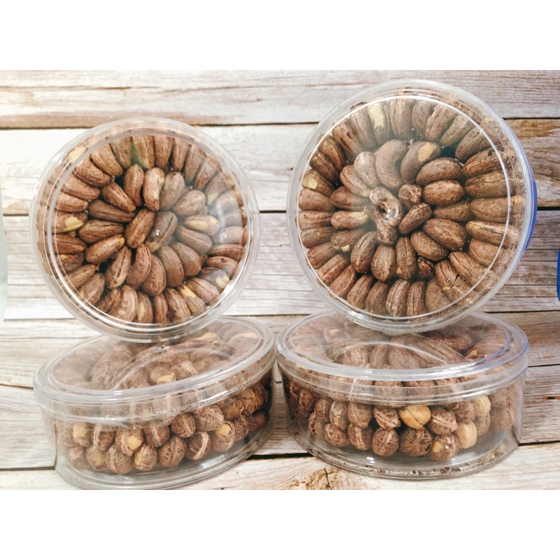 Hạt điều rang muối Bình Phước A Cồ loại 1 xếp hoa 500gr/hộp xếp hoa, hạt điều rang muối nguyên lụa