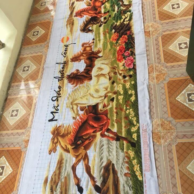 Tranh thêu mã đáo thành công