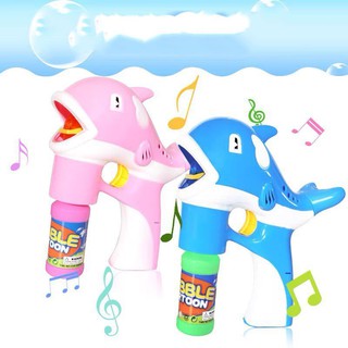 Súng bắn bong bóng - súng đồ chơi bắn bong bóng xà phòng hình cá heo cho bé