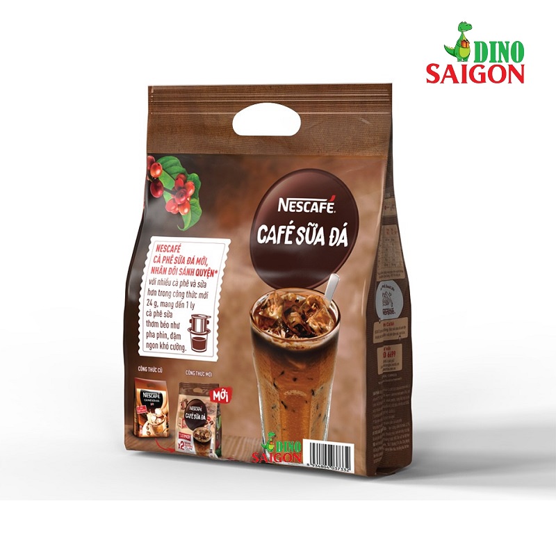 Combo 2 Bịch Cà Phê Hòa Tan Nescafé 3in1 Đậm Vị Cafe Và Cà Phê Sữa Đá