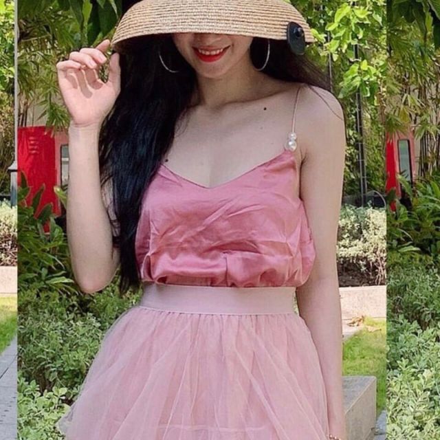 ÁO HAI DÂY CÓ GẮN HẠT NGỌC