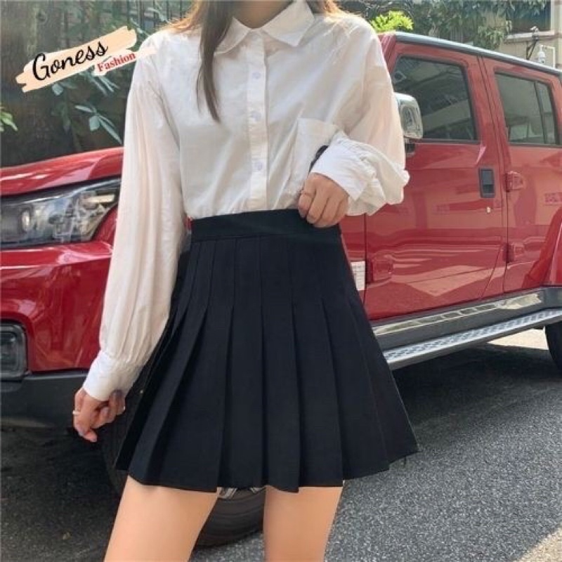 Chân váy xếp ly tennis dáng chữ A ,váy ngắn kiểu xoè Q16