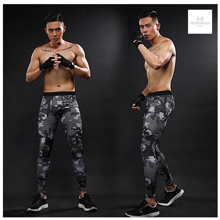 Quần dài tập gym thể thao combat ôm rằn ri Adhemar Sportswear Concept thoải mái khô thoáng đàn hồi kiểu dáng nam tính