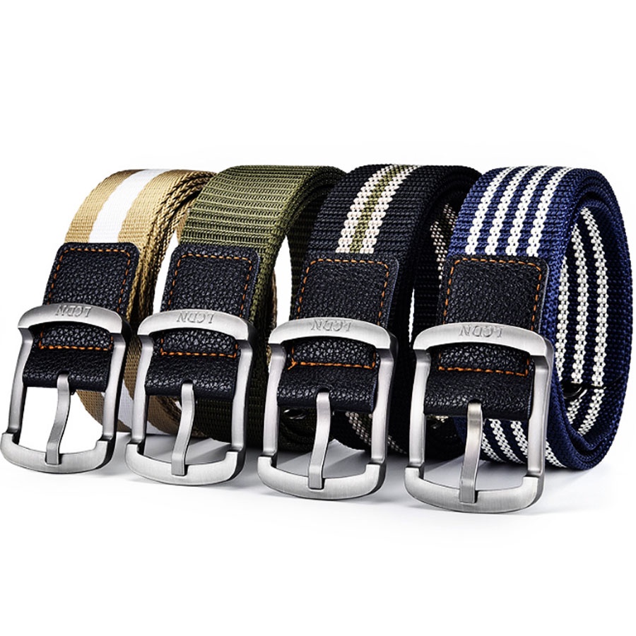 Thắt lưng nam chất liệu vải dù ,Size dài 110cm bền đẹp đầu khóa kim loại - mẫu M50k.