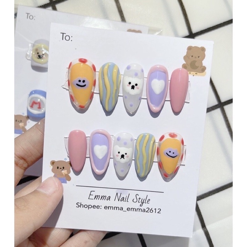 Nail box hoạt hình kute