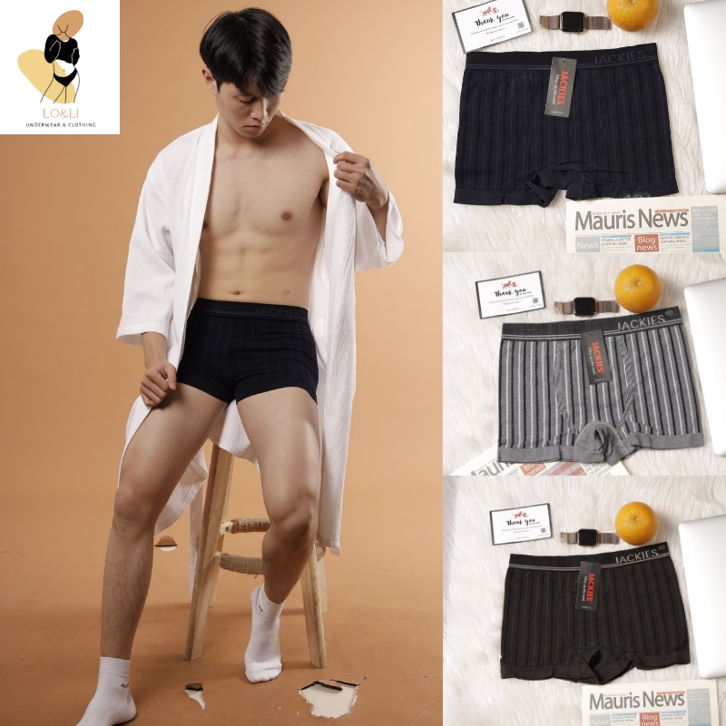 Quần boxer nam chất liệu bamboo tự nhiên chống tia gây hại, chống vô sinh, kháng khuẩn -HÀNG THƯƠNG HIỆU JACKIES VIP09