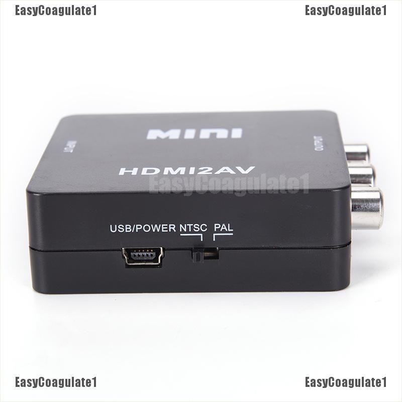 Thiết bị chuyển đổi Hdmi sang Rca Av/Cvbs độ phân giải Hd 1080P Mini Hdmi2Av