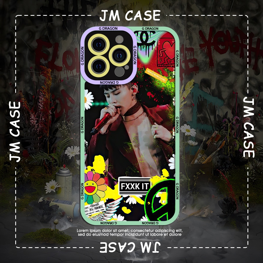 Ốp lưng iphone cạnh vuông JM CASE Idol Kpop Big Bang G-Dragon 6plus/6s/6splus/7/7plus/8/8plus/x/xs/11/12/pro/max/plus/
