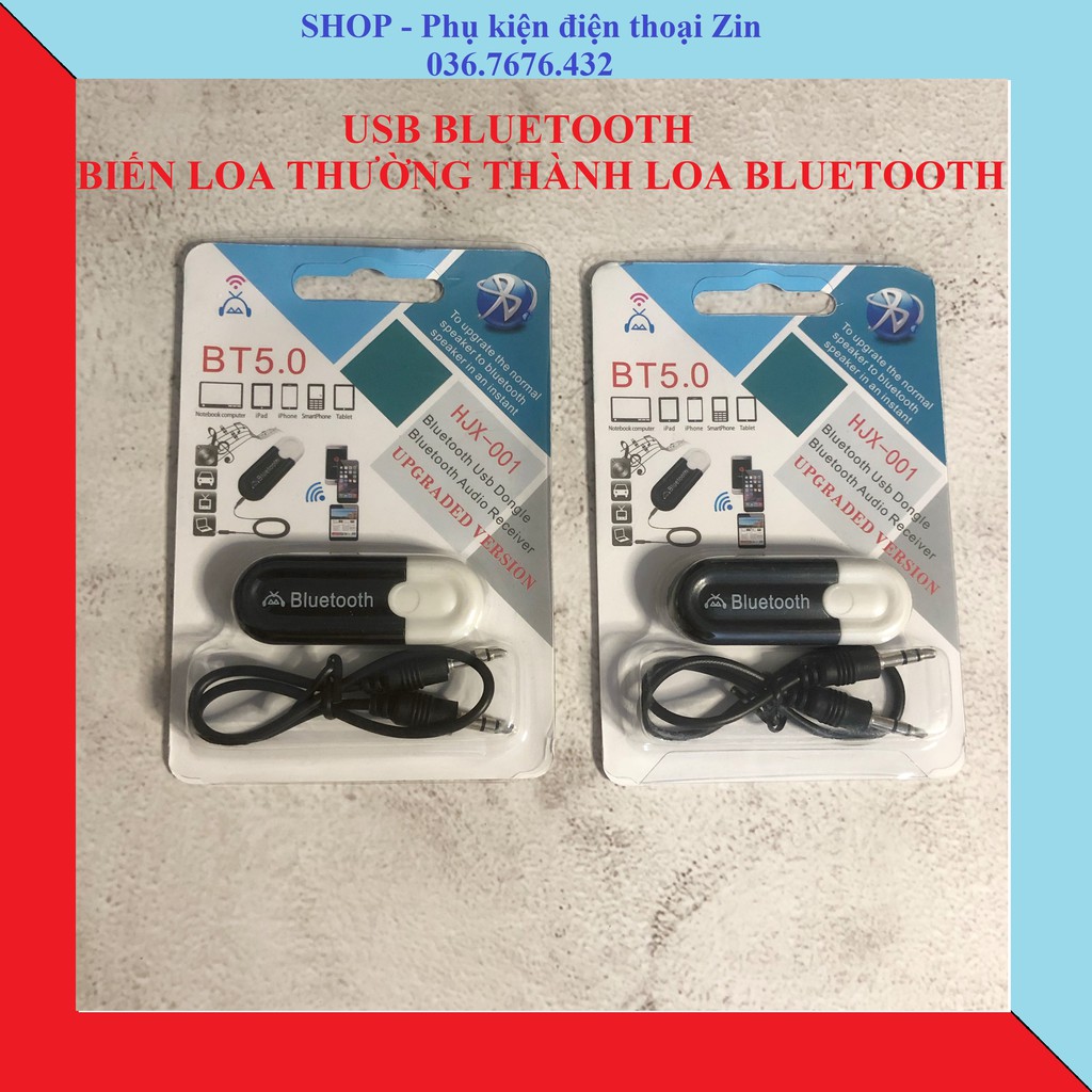 USB Bluetooth 5.0 biến loa thường thành loa Bluetooth