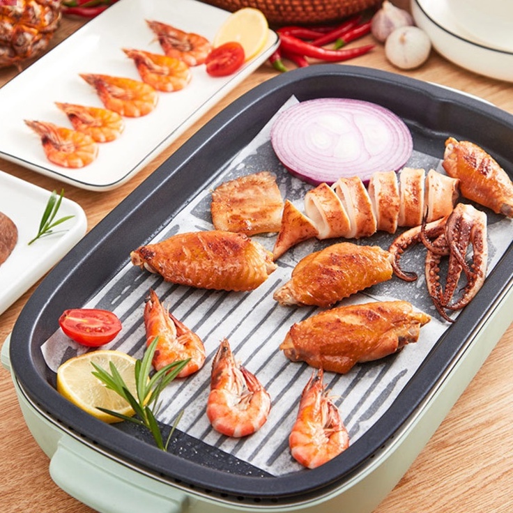 [Voucher &amp; Dịch vụ] Giấy nến cắt sẵn theo kích thước khay lò nướng 100 tờ