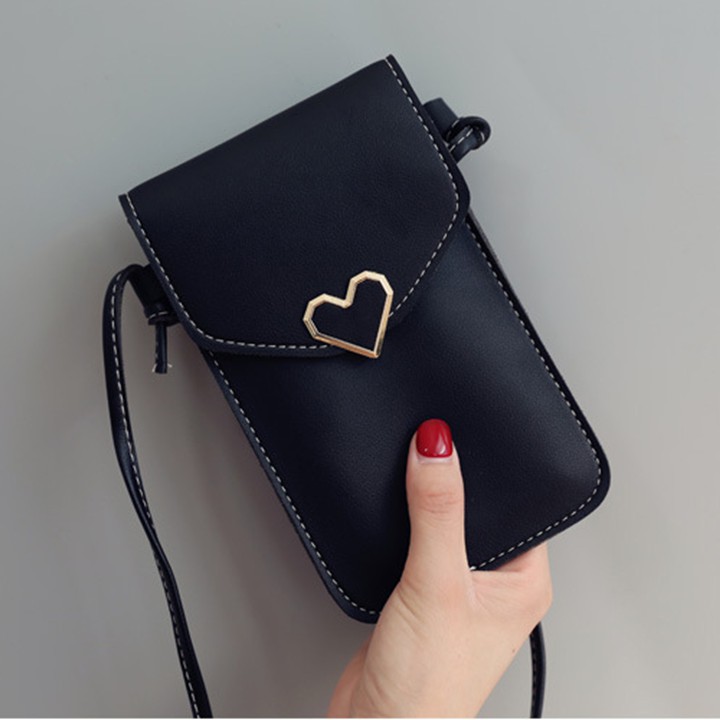 [2020] Túi Đựng Điện Thoại Đeo Chéo Hình Trái Tim Kết Hợp Màn Hình Cảm Ứng Trong Suốt Cực Đẹp T5020 | BigBuy360 - bigbuy360.vn