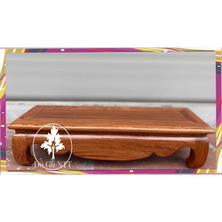 Đế khung ảnh-Giá đỡ khung ảnh-Kỷ dài kê tượng thần tài cao 10cm sâu 13cm có 6 kích thước30,35,40,45,52,63 gỗ hương