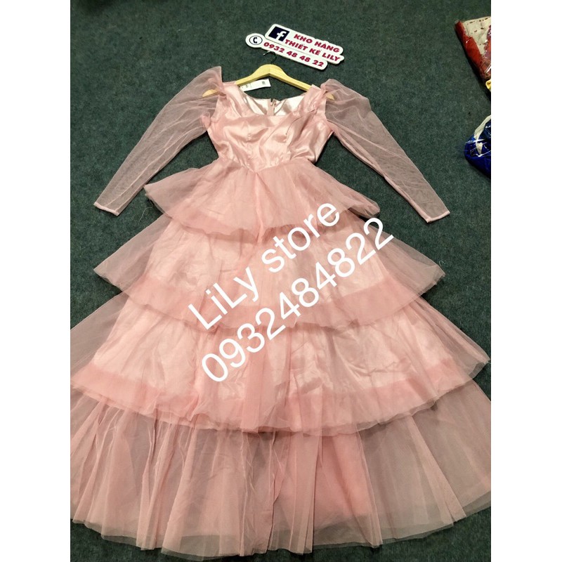 ẢNH VÀ VIDEO THẬT 100% _ ĐẦM MAXI TẦNG LƯỚI