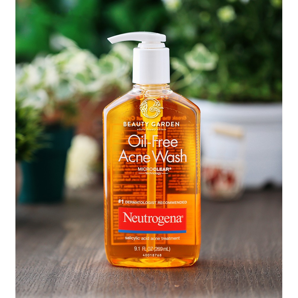 Sữa rửa mặt Neutrogena Oil-Free Acne Wash 269ml