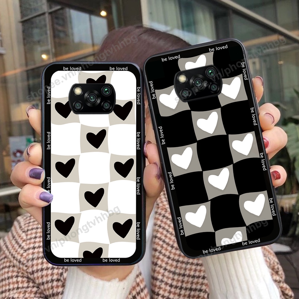 Ốp lưng Xiaomi Poco X3 / Poco X3 Pro in mẫu TRÁI TIM caro, chuột mikey thể thao cực đẹp cute cực bền bỉ