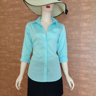 Hot Áo sơ mi nữ(m64)  mango 100%cotton(Ảnh thật) hàng chọn